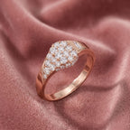 18K Bespoke Baguette Diamond Pave Ring — AI cloth, in-house