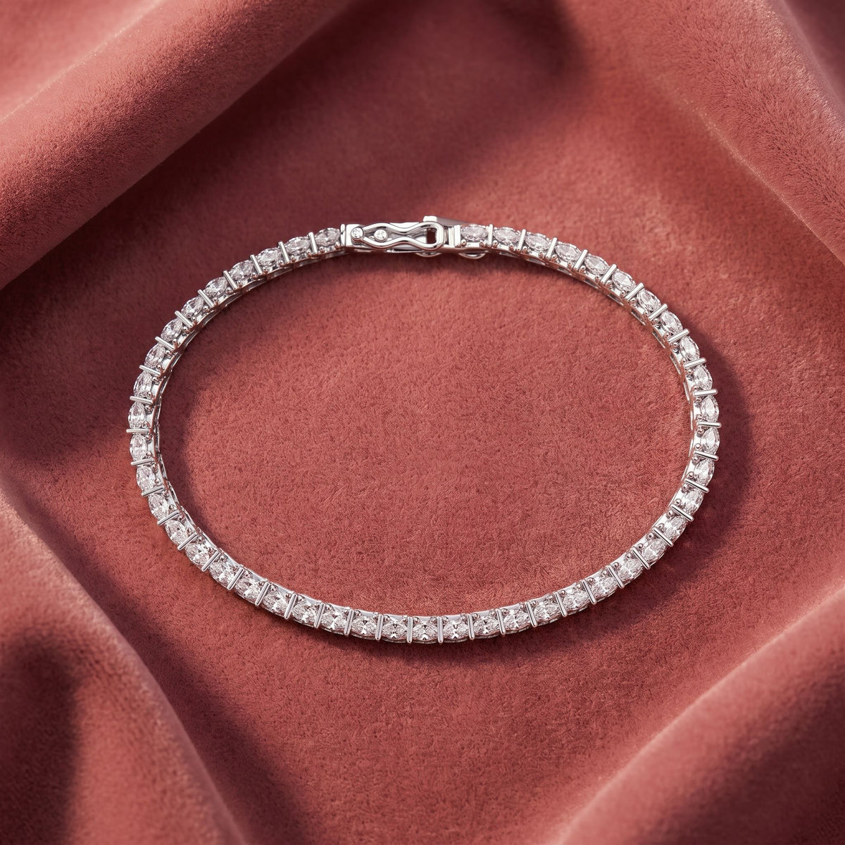 14K Tennis Marquise Diamond Bracelet — AI cloth, in-house