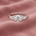 18K Bespoke Round Baguette Diamond Ring — AI cloth, in-house