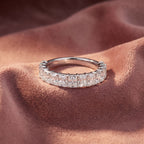 14K Eternity Radiant Diamond Ring — AI cloth, in-house