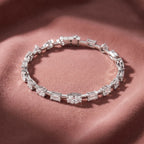18K Emerald Diamond Bracelet — AI cloth, in-house