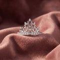 18K Bespoke Crown Diamond Ring — AI cloth, in-house