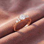 18K Solitaire Round Diamond Engagement Ring — AI cloth, in-house