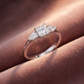 18K Trilogy Diamond Ring — AI cloth, in-house