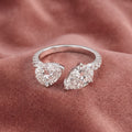 18K Bespoke Pear Diamond Ring — AI cloth, in-house