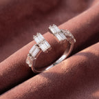 18K Baguette Diamond Ring — AI cloth, in-house