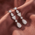18K Diamond Drop Earrings — AI cloth, in-house
