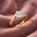 18K Round Diamond Engagement Ring — AI cloth, in-house