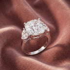 18K Cushion Solitaire Diamond Ring — AI cloth, in-house