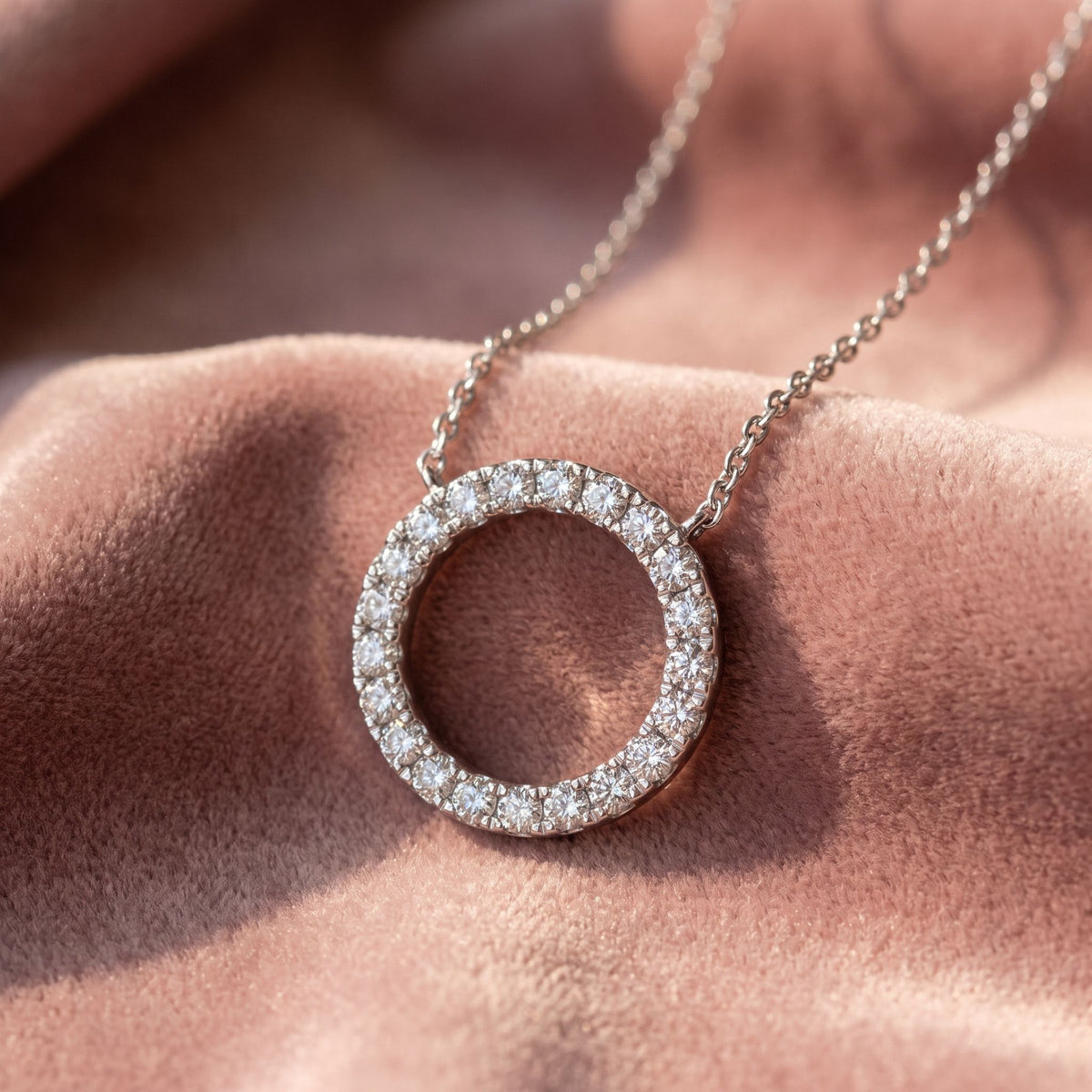 18K Bespoke Diamond Pendant — AI cloth, in-house