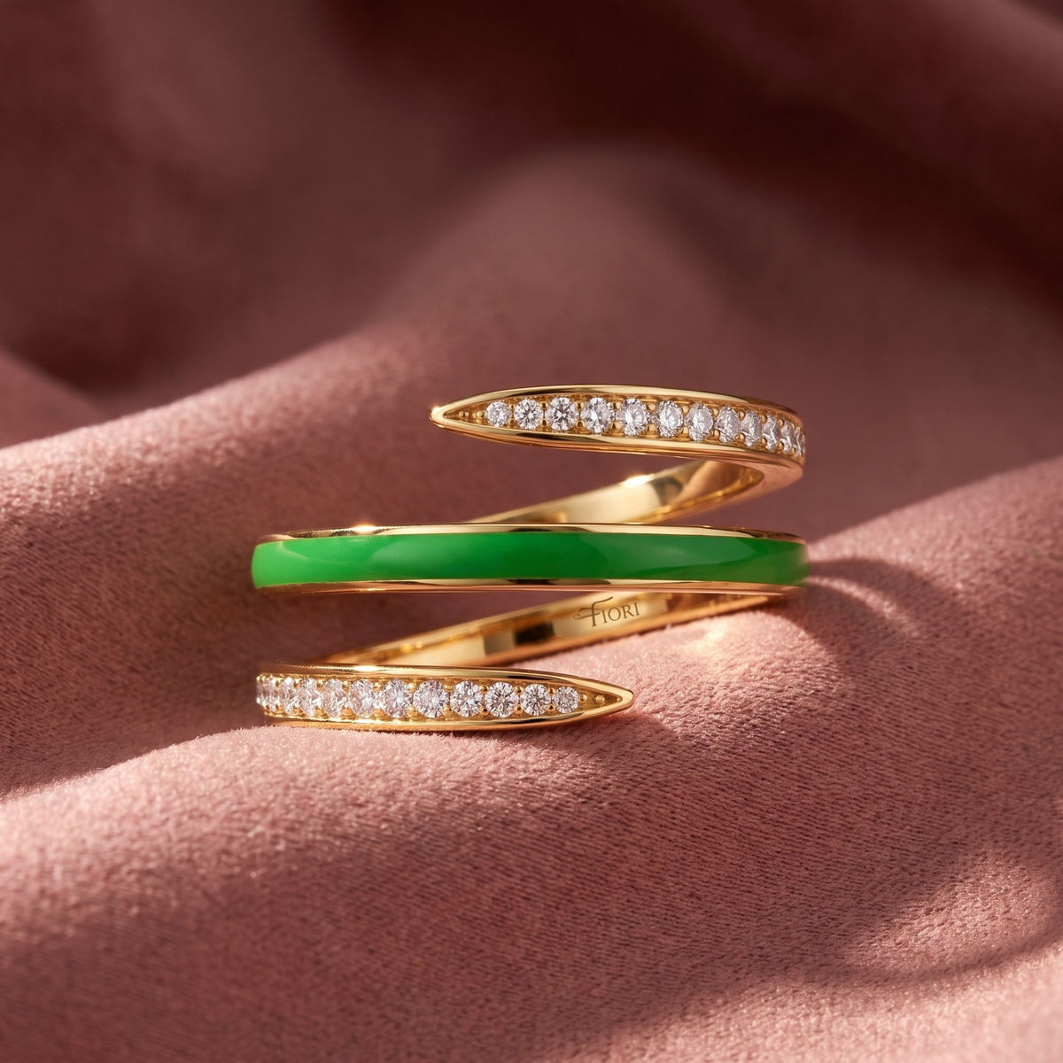 18K Bespoke Diamond Ring — AI cloth, in-house