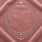 18K Tennis Diamond Necklace — AI cloth, in-house