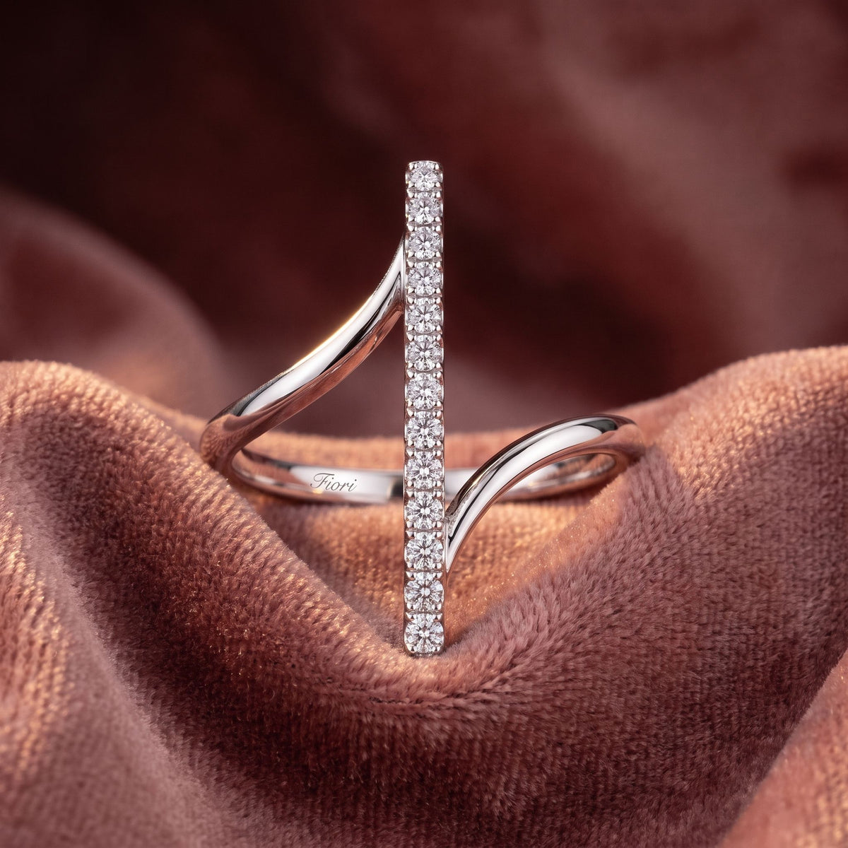 18K Bespoke Diamond Ring — AI cloth, in-house