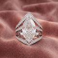 18K Bespoke Marquise Diamond Ring — AI cloth, in-house