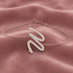18K Alphabet Diamond Bracelet — AI cloth, in-house