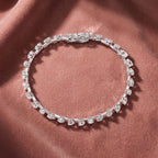 18K Tennis Diamond Bracelet — AI cloth, in-house