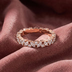 18K Full Eternity Marquise Diamond Ring — AI cloth, in-house