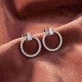 18K Round Diamond Hoop Earrings — AI cloth, in-house