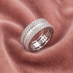 18K Bespoke Baguette Diamond Ring — AI cloth, in-house