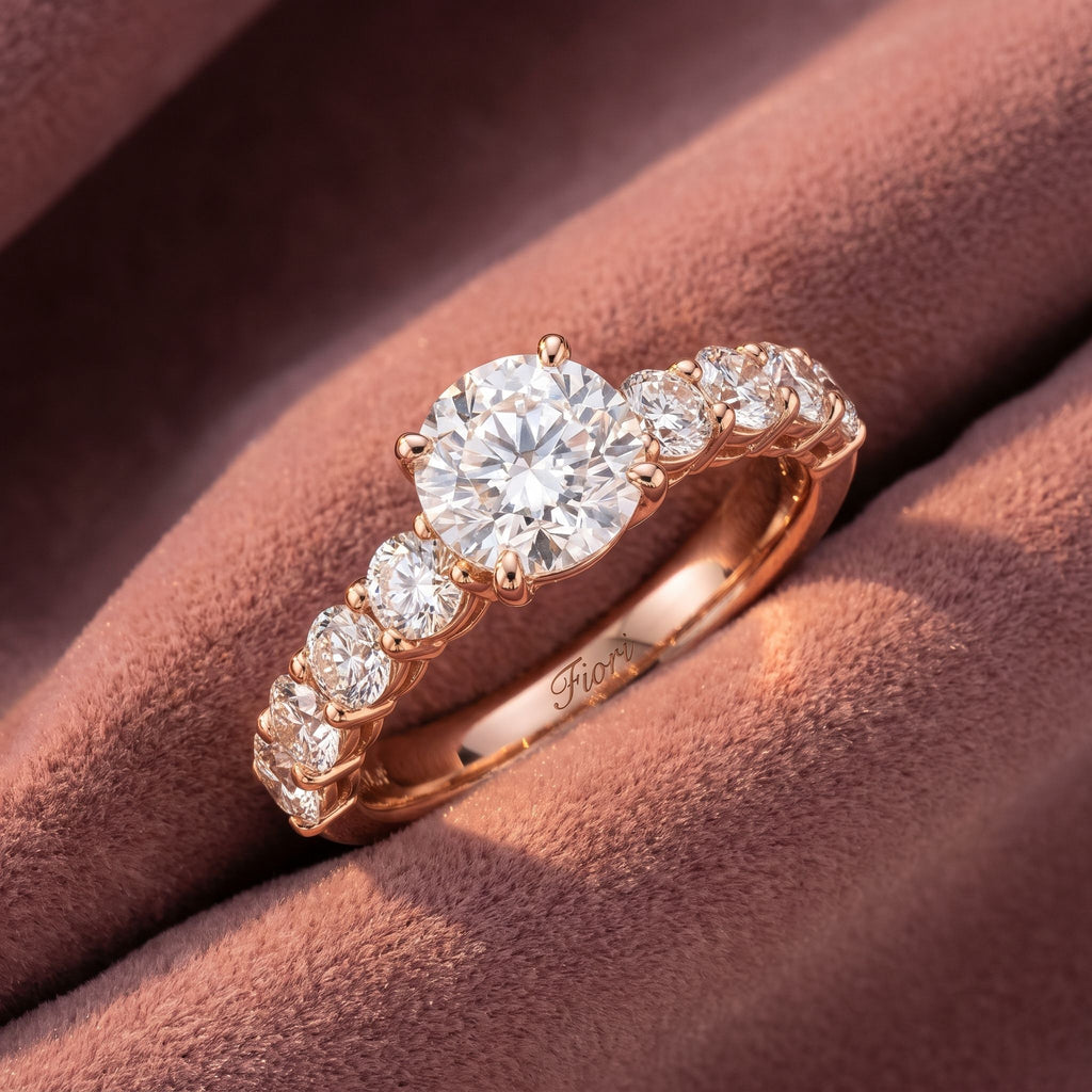 18K Bespoke Solitaire Diamond Engagement Ring — AI cloth, in-house