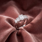 18K Bespoke Emerald-Cut Diamond Engagement Ring — AI cloth, in-house
