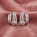 18K Lab Grown Diamond Hoop Earrings — AI cloth, in-house
