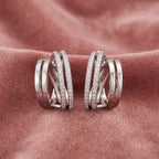 18K Lab Grown Diamond Hoop Earrings — AI cloth, in-house