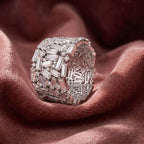 18K Baguette Diamond Ring — AI cloth, in-house