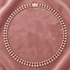 18K Layered Diamond V Collar Necklace — AI cloth, in-house