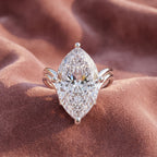 18K Solitaire Cocktail Diamond Ring — AI cloth, in-house