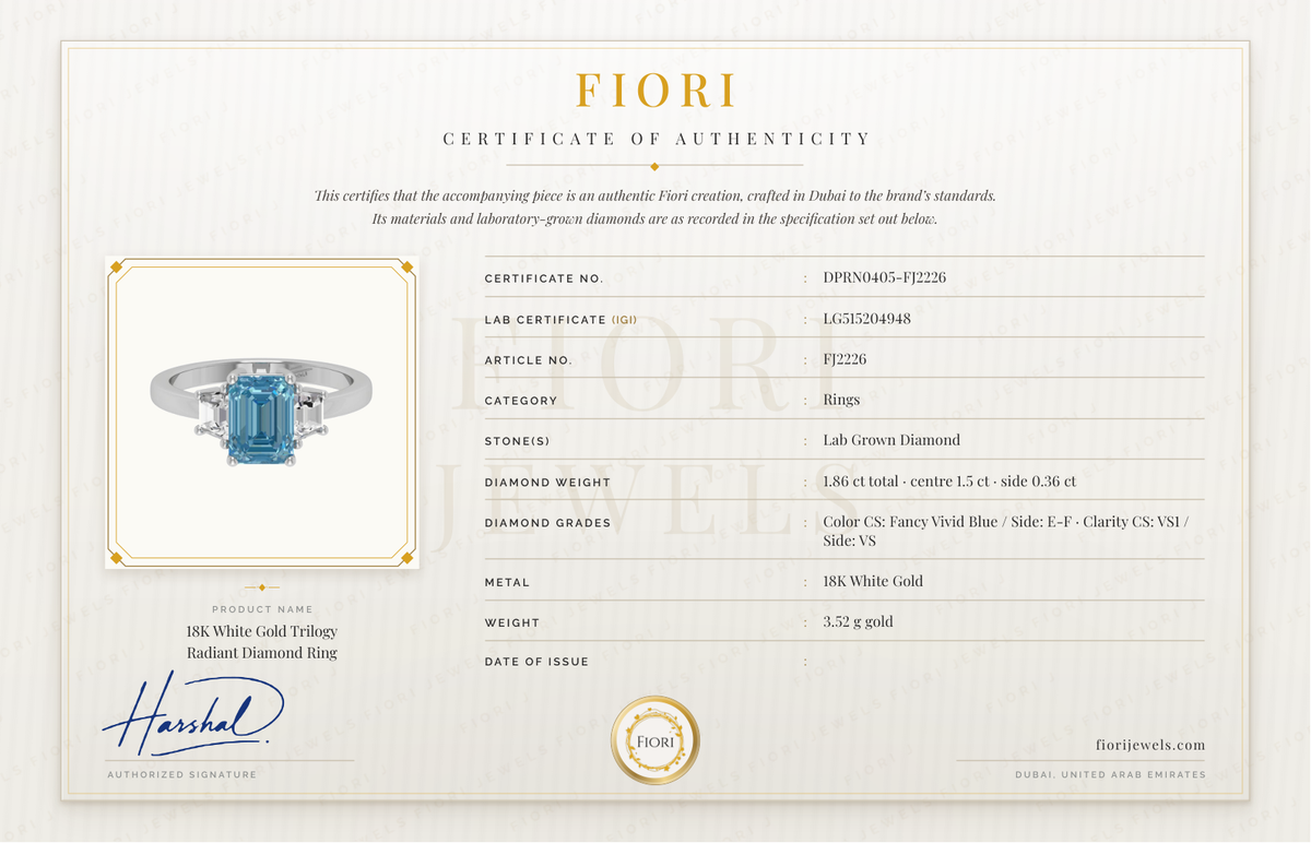 Fiori Echtheitszertifikat