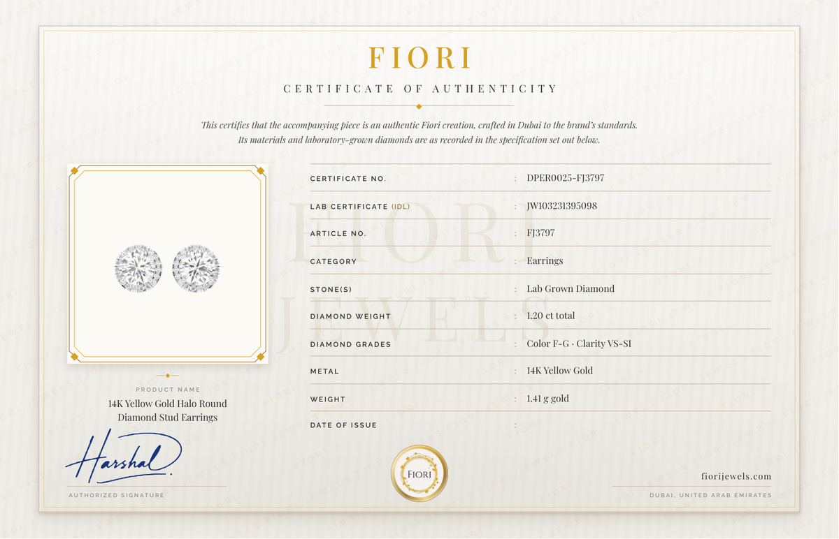 Fiori 真品证书