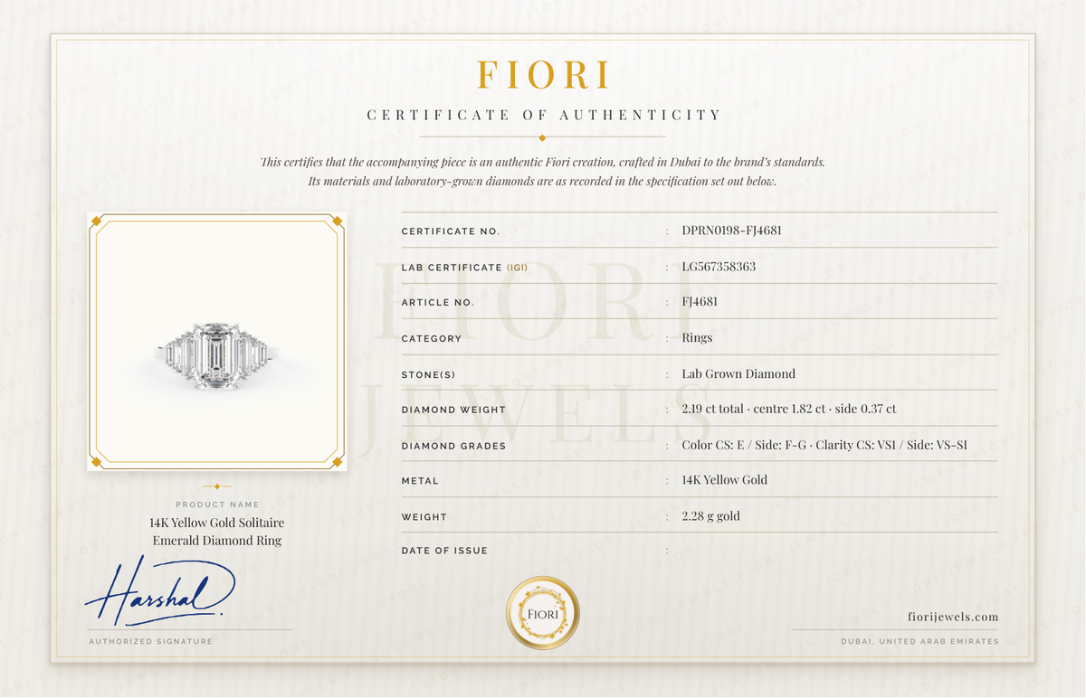 Fiori Echtheitszertifikat