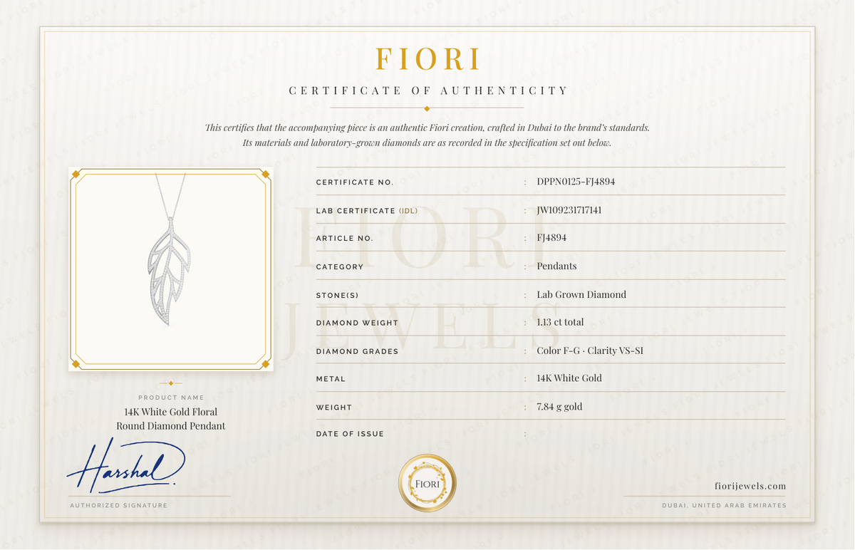 گواهی اصالت Fiori
