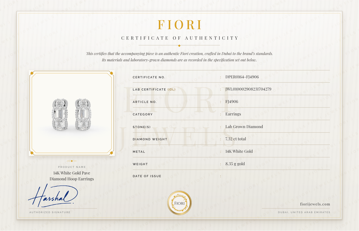 Certificado de autenticidad Fiori