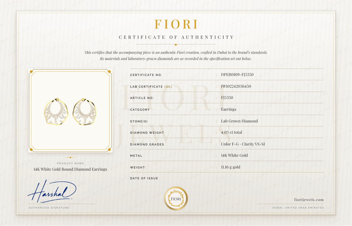 Fiori 真品证书