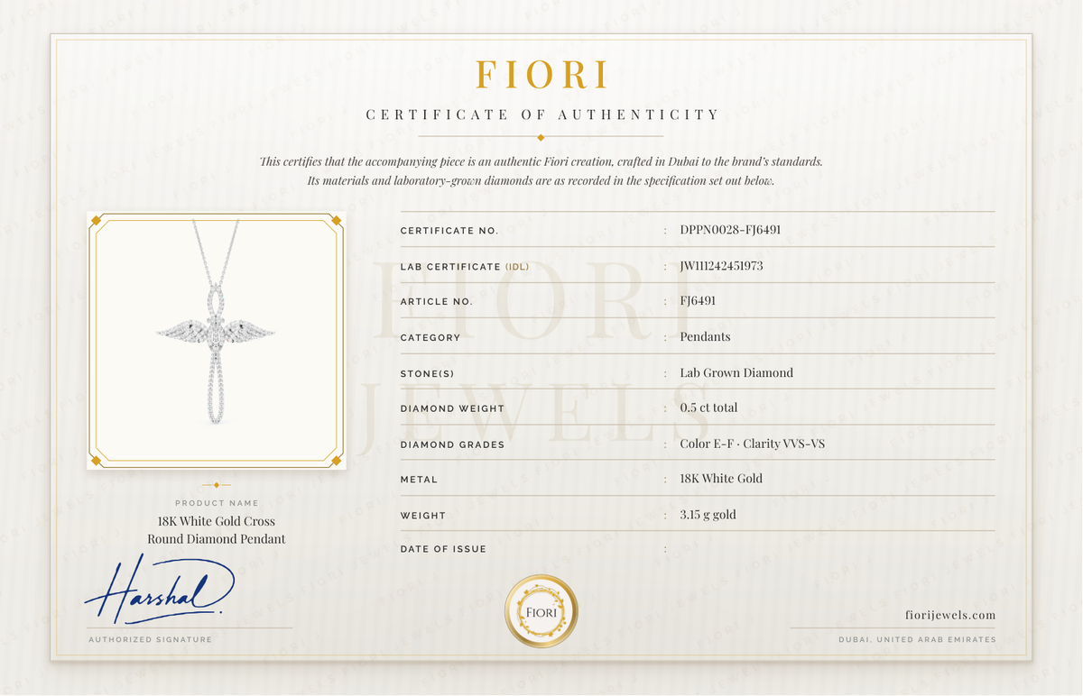 Fiori Echtheitszertifikat
