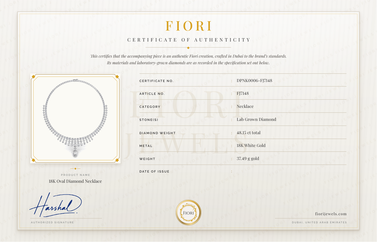 شهادة أصالة من Fiori