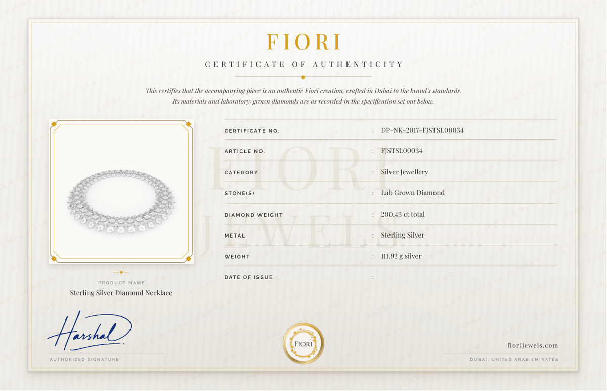 Certificado de autenticidad Fiori