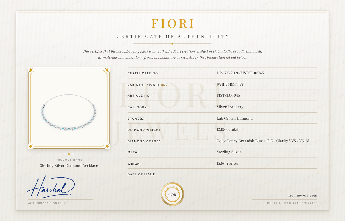 Certificado de autenticidad Fiori