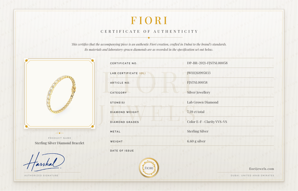 Certificado de autenticidad Fiori