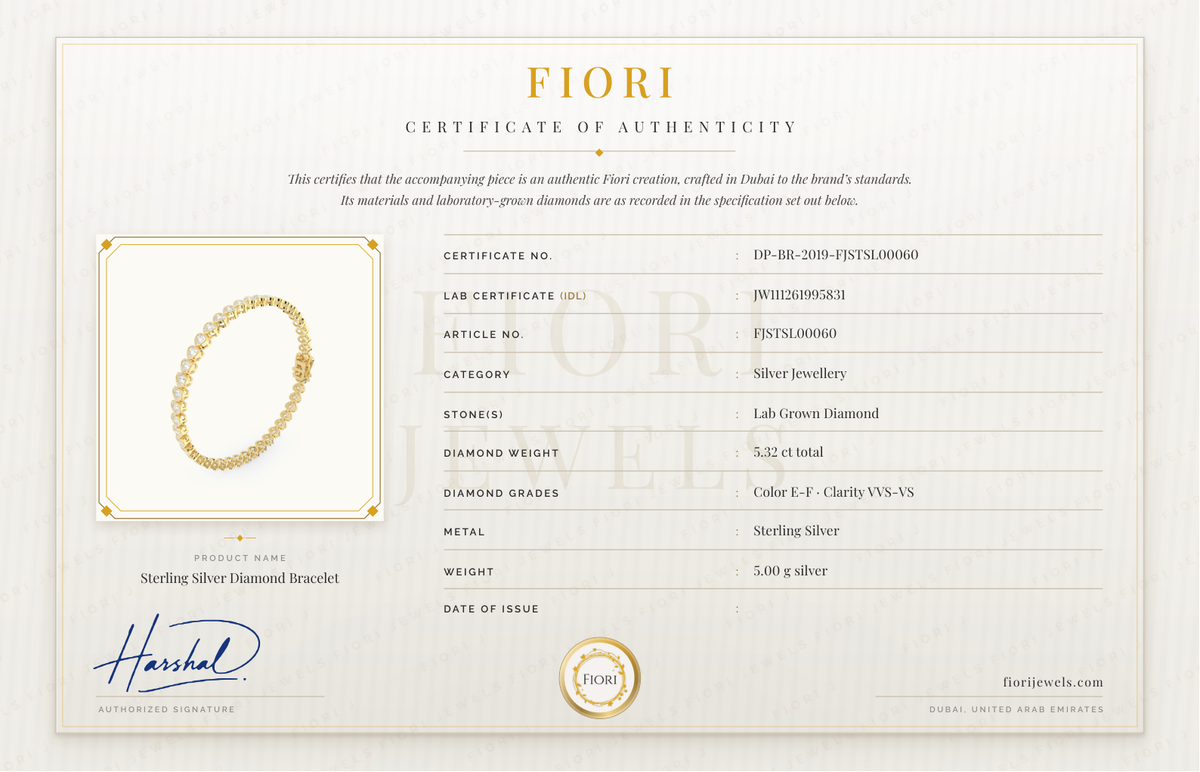 Certificado de autenticidad Fiori