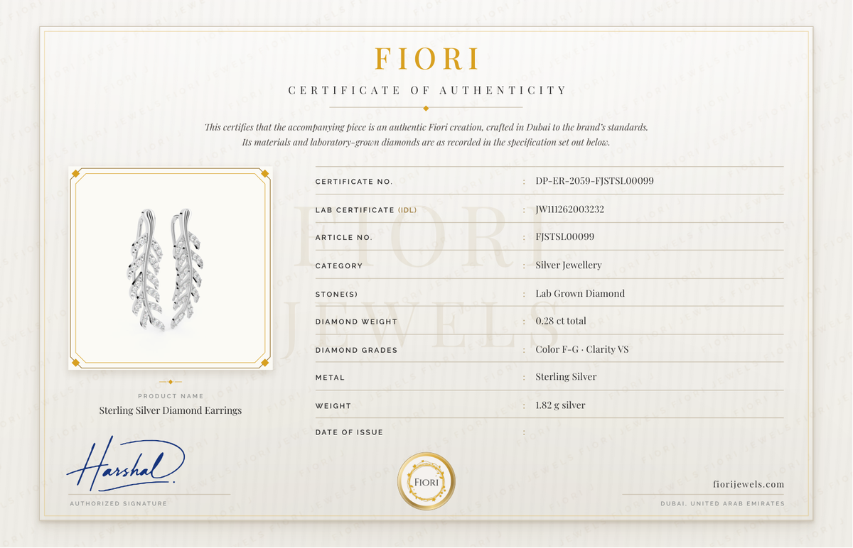 Certificado de autenticidade Fiori