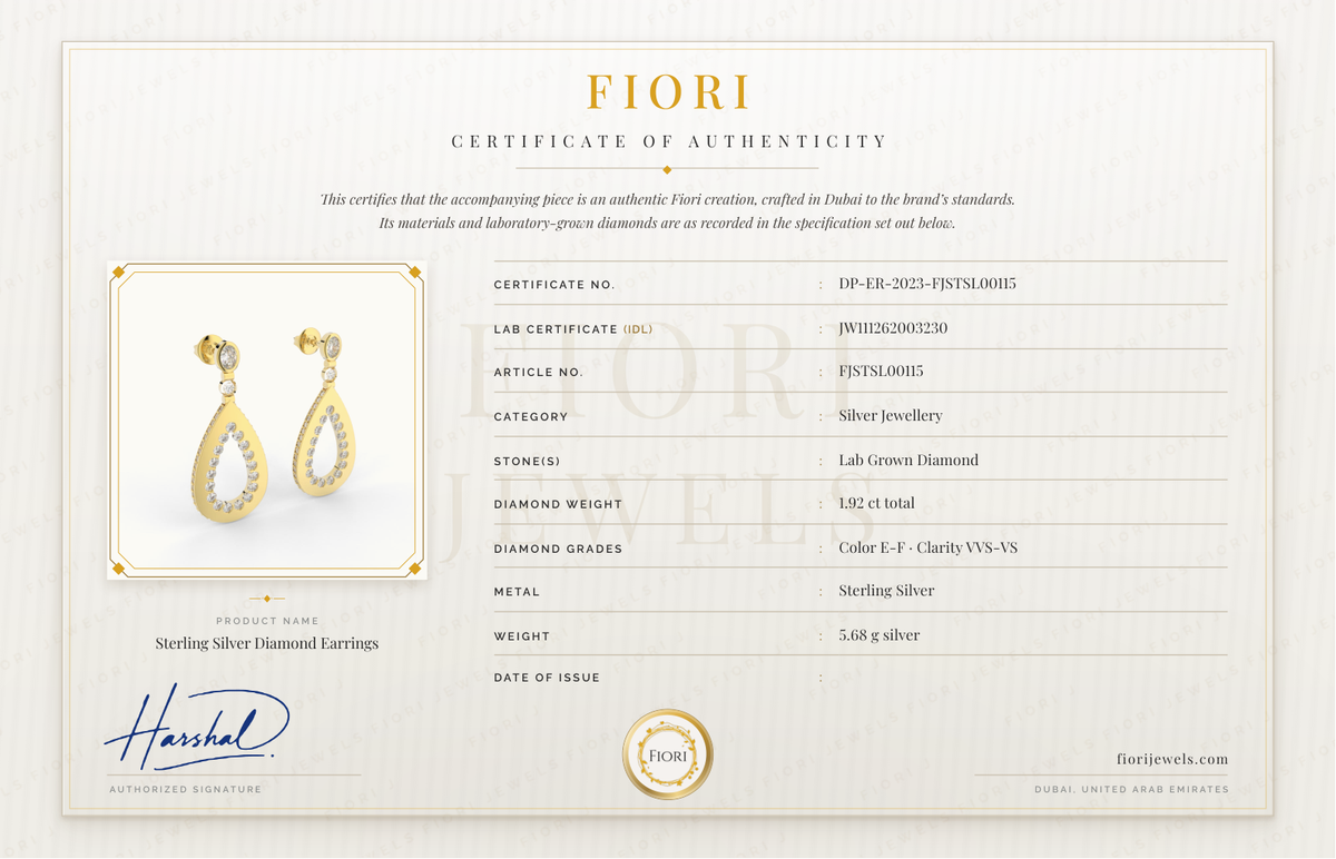 Certificado de autenticidade Fiori