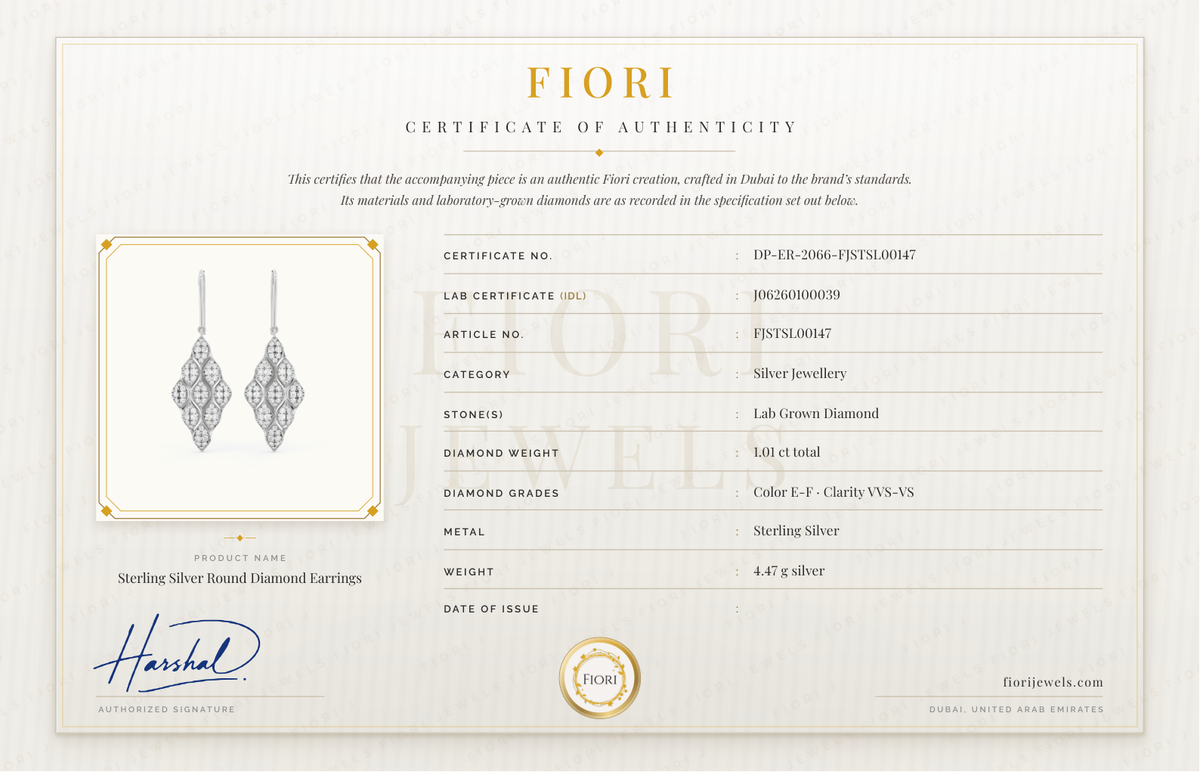 Certificado de autenticidade Fiori