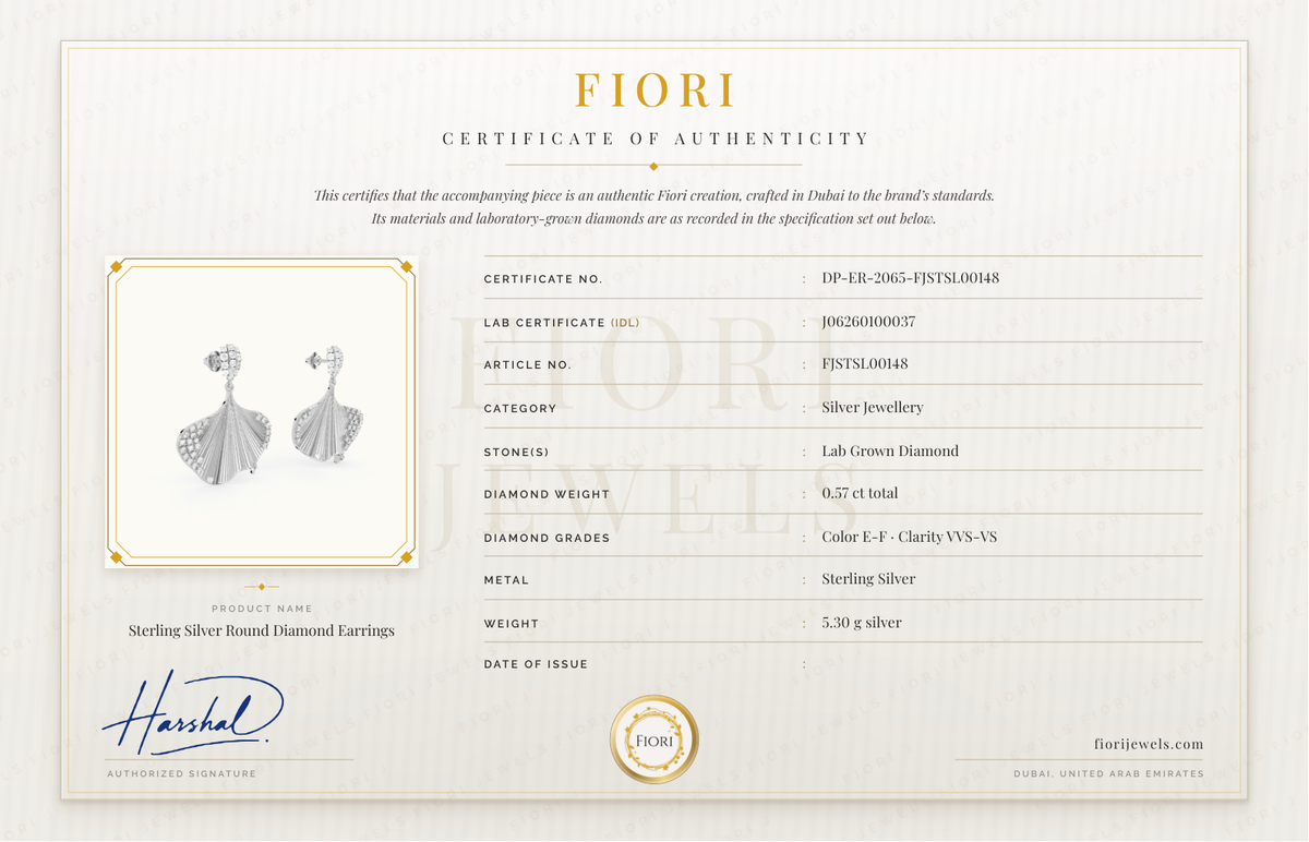 Сертификат подлинности Fiori