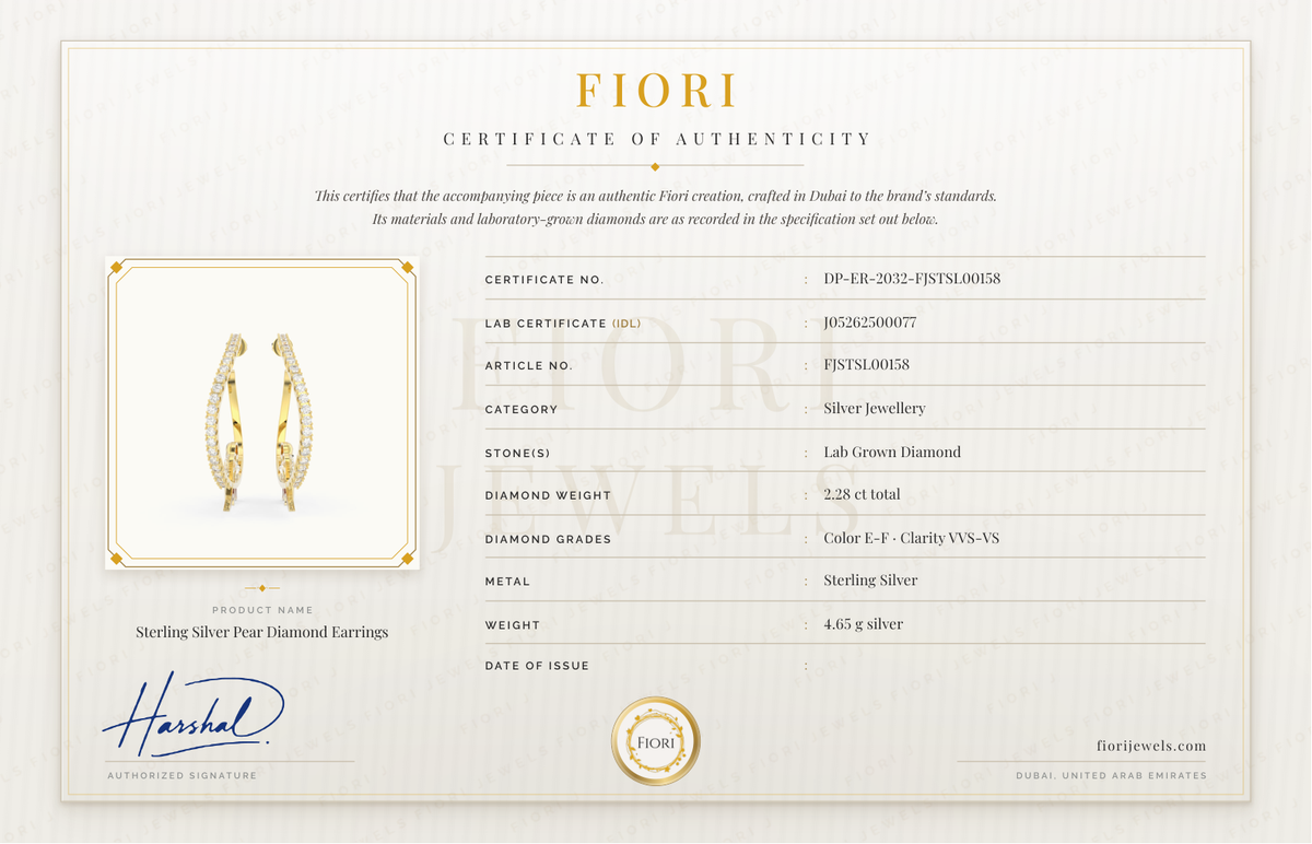 Сертификат подлинности Fiori